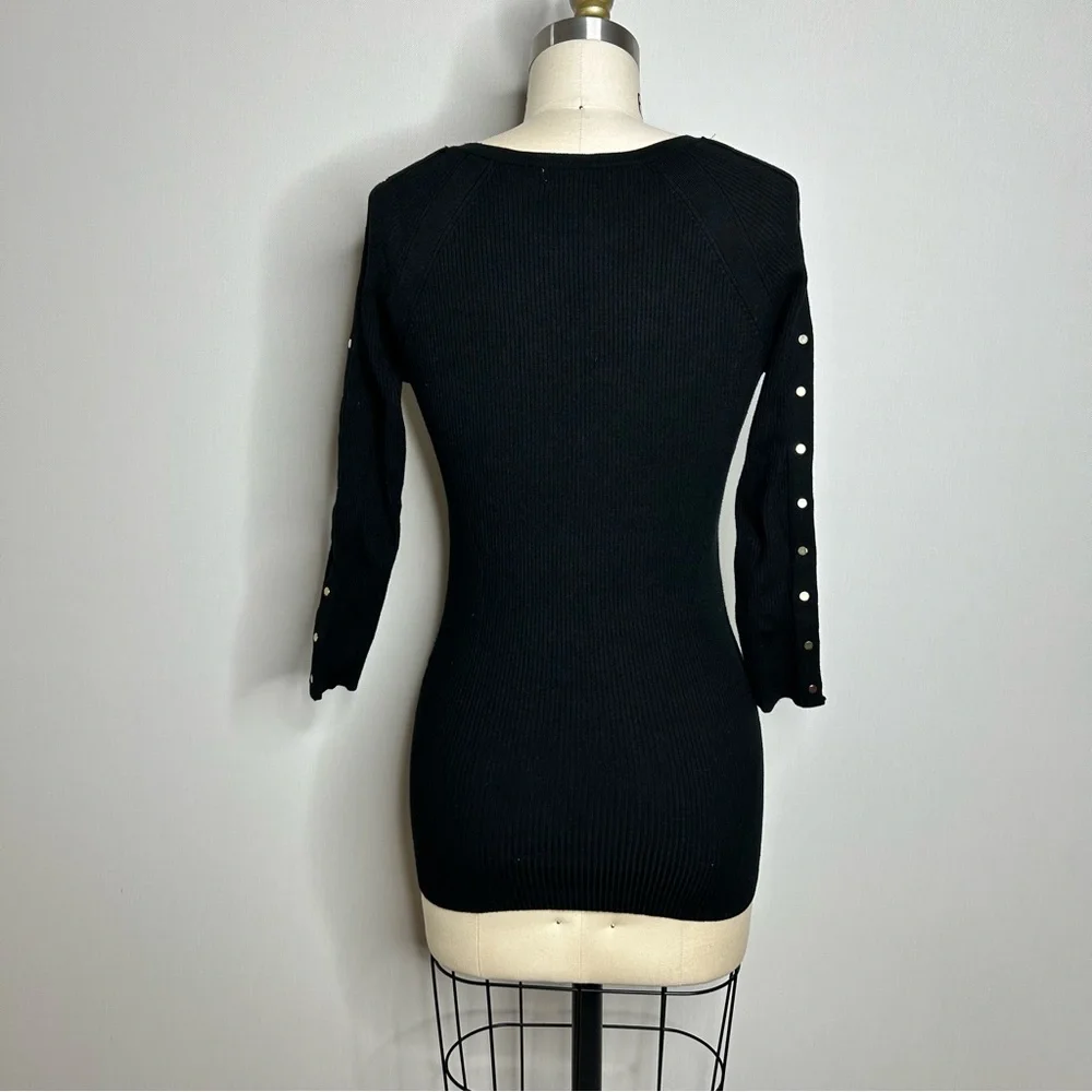 Cache Ribbed Knit Top - Picture 4 of 7
